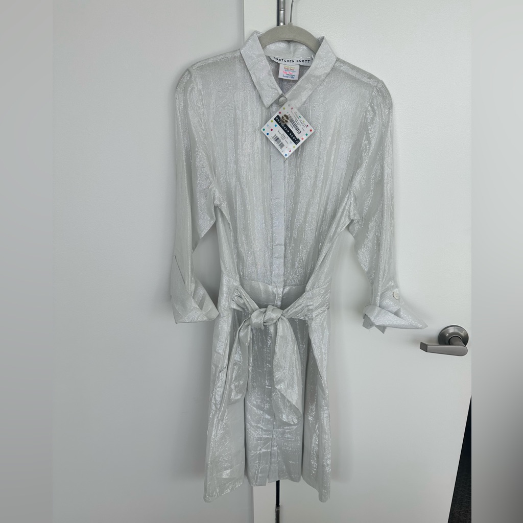 Breezy Blouson Dress - Glinda Lurex
